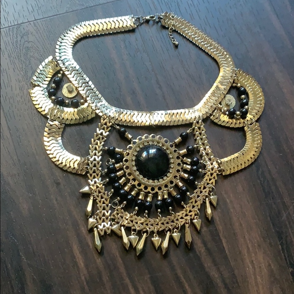 Gladiator Necklace Piece (Gold & Black)